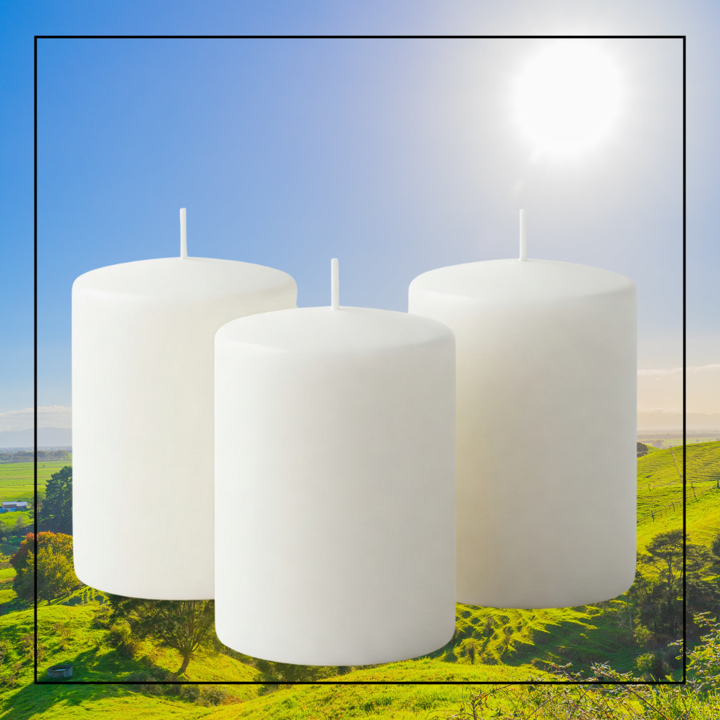Jasmine Pillar Scented Aroma Candle - Image 3