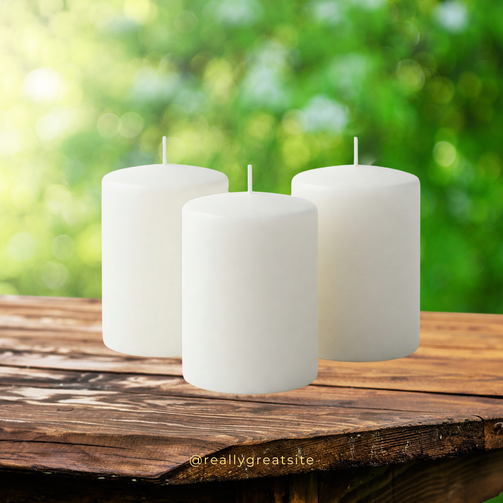 French Vanilla Pillar Scented Aroma Candle - Image 2