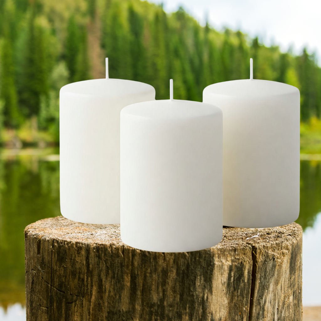 French Vanilla Pillar Scented Aroma Candle - Image 3