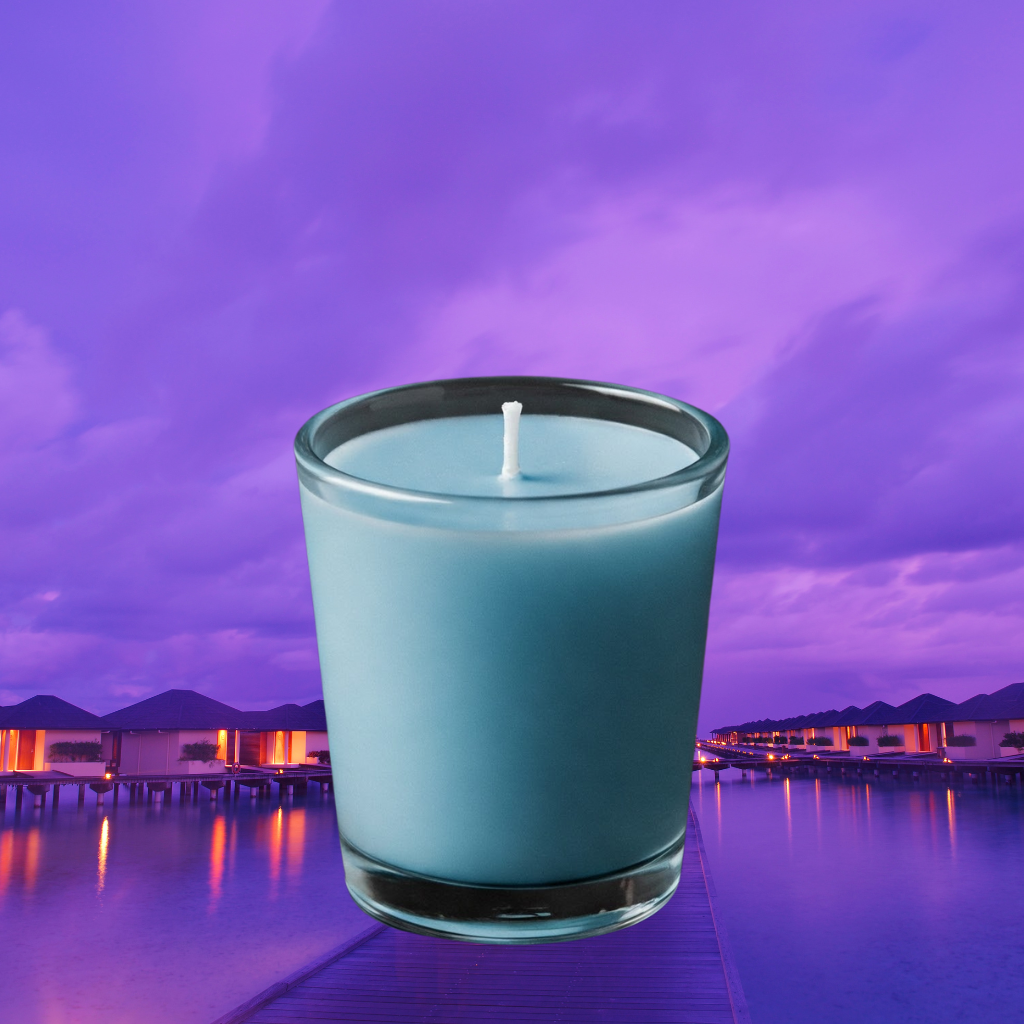 Shot Glass Lavender Scented Aroma Candle – 75g (2.65 oz) - Image 4