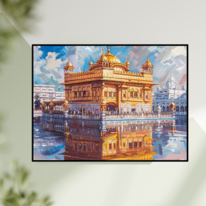 Golden Temple Amritsar Painting - Sri Harmandir Sahib Canvas Art