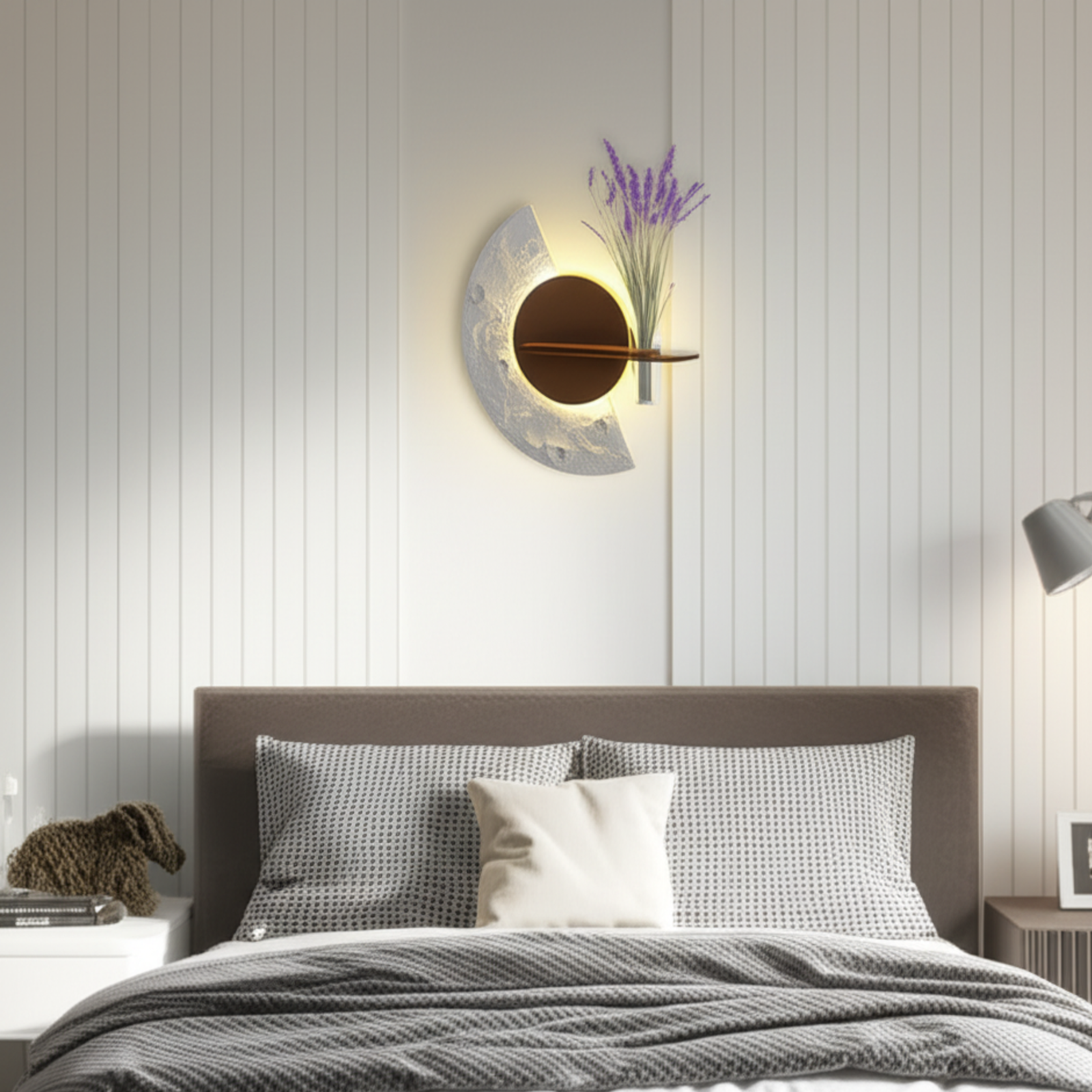 Lunar Bloom - Celestial Wall Sconce by Art O Hub - Image 3