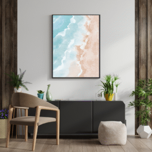 Coastal Serenity Canvas Painting Art O Hub