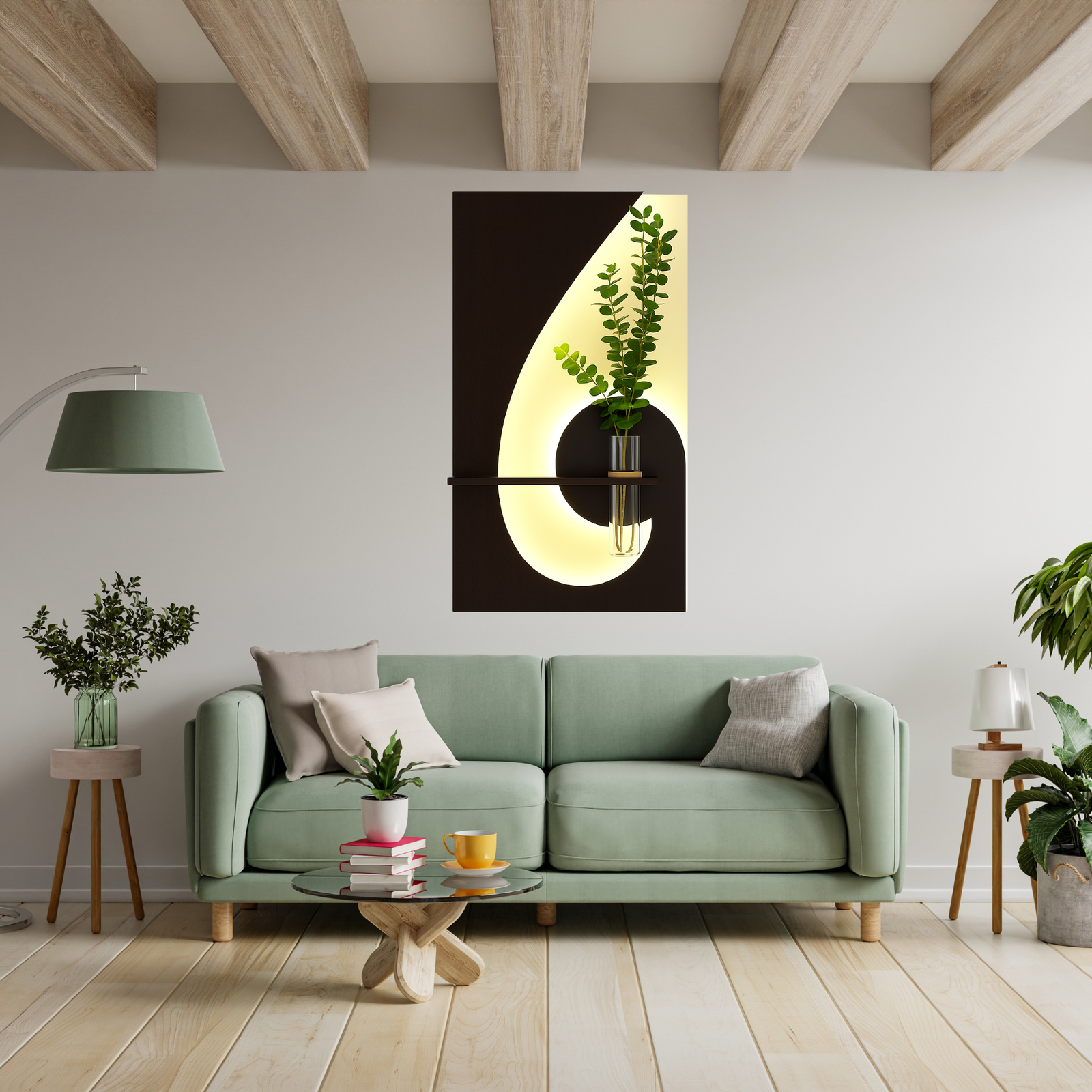 Illuminated Botanical Wall Art by Art O Hub - Image 4