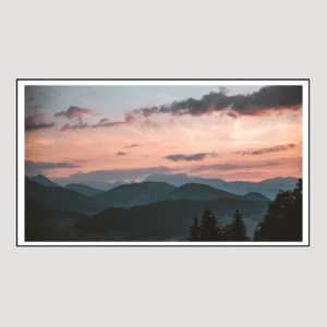 Twilight Peaks Canvas Painting Art O Hub