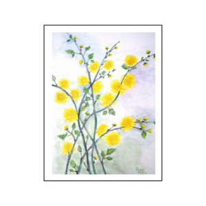 Golden Whisper Blooms Canvas Painting Art O Hub