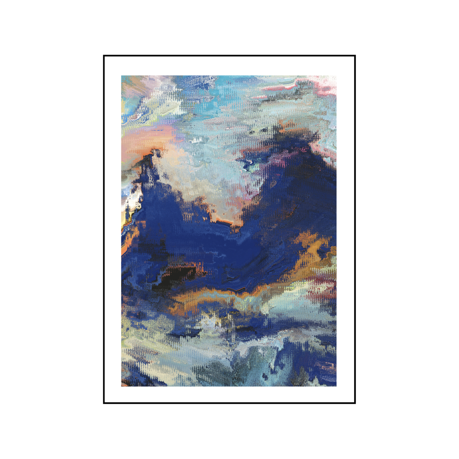 Azure Depths Canvas Painting Art O Hub