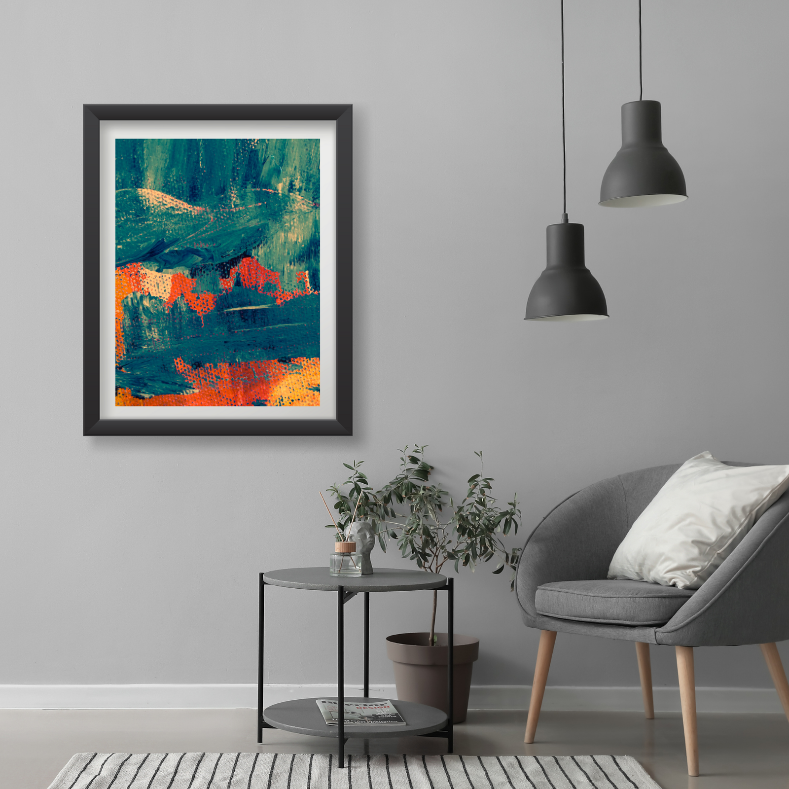 Forest Fire Glow Canvas Painting Art O Hub - Image 4
