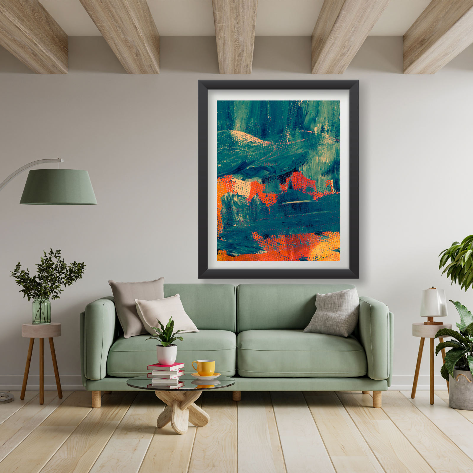Forest Fire Glow Canvas Painting Art O Hub - Image 3