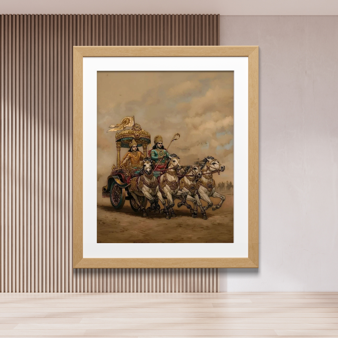 Krishna & Arjuna - Divine Chariot by Artohub - Image 2