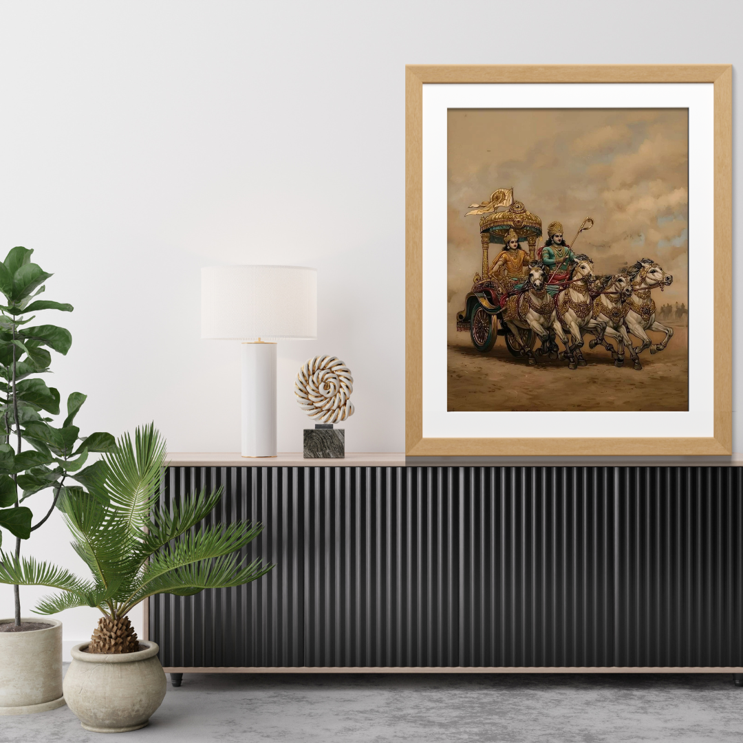 Krishna & Arjuna - Divine Chariot by Artohub - Image 3