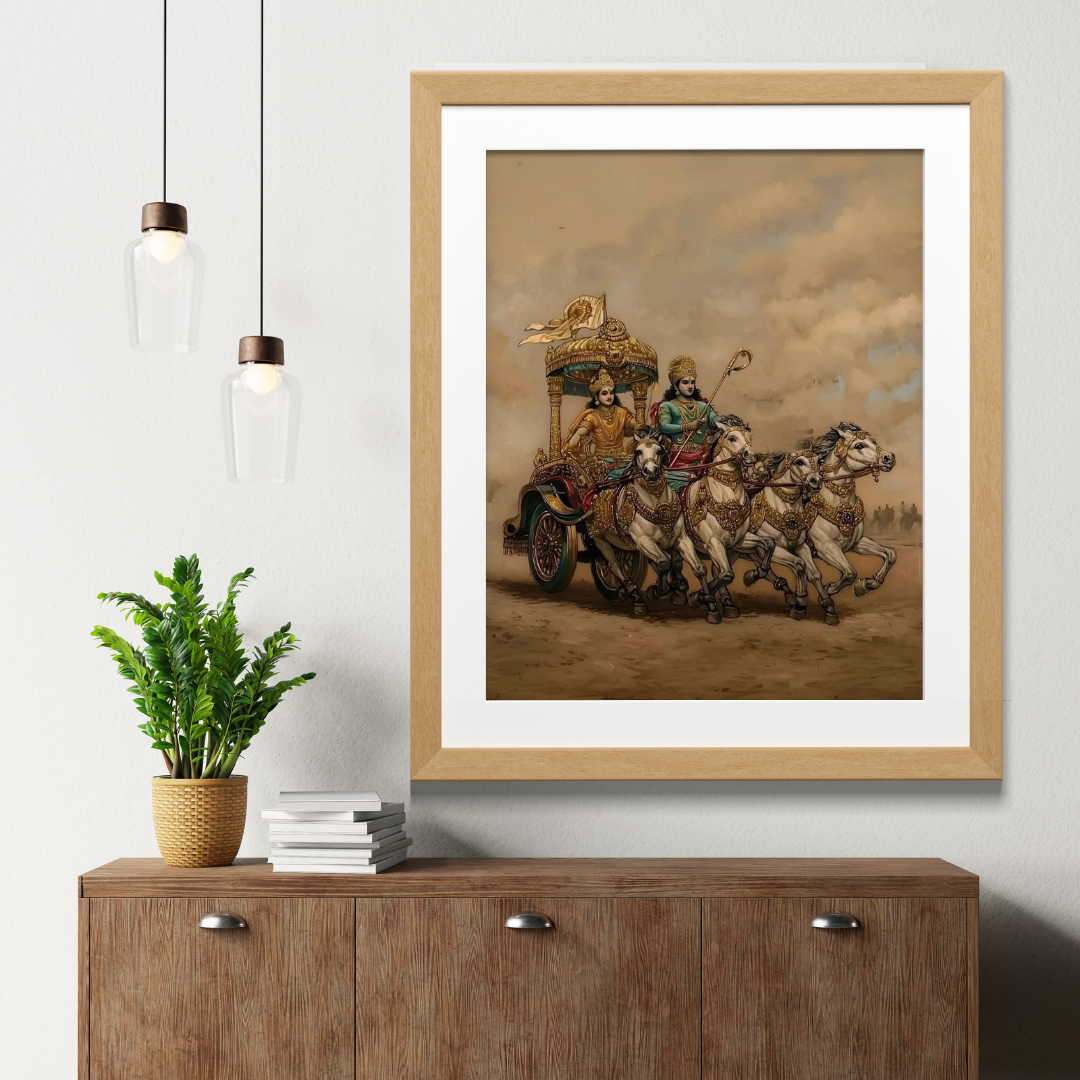 Krishna & Arjuna - Divine Chariot by Artohub - Image 4