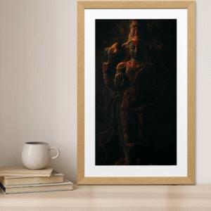 Shadow Sovereign – Regal Deity Portrait in Noir Reverie