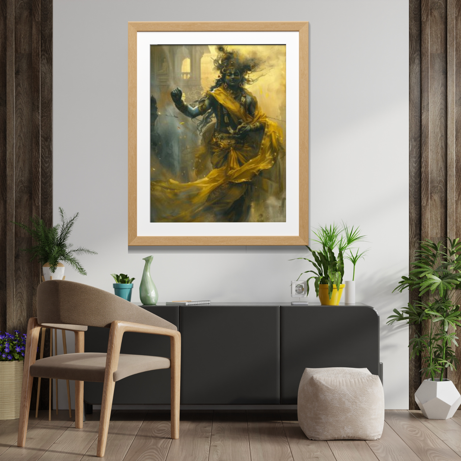 Golden Aura – Krishna’s Graceful Presence - Image 3