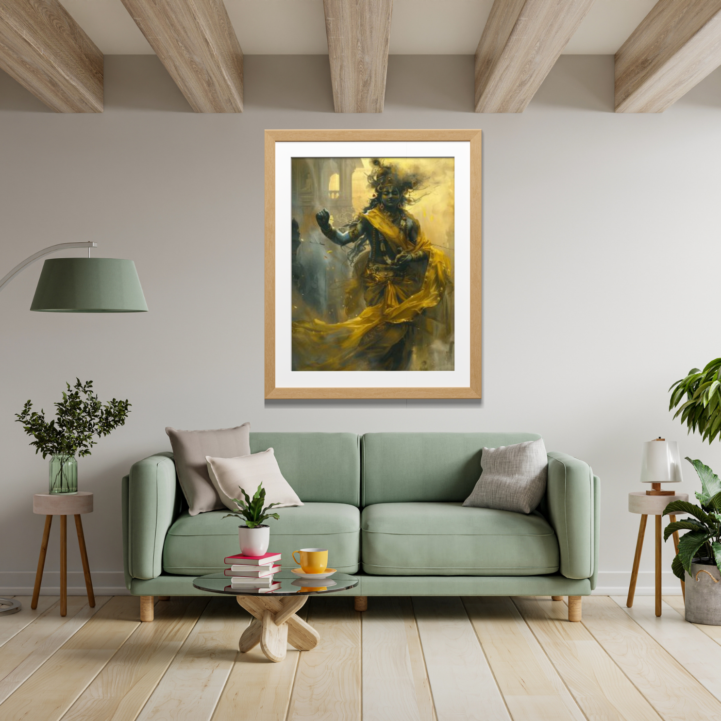 Golden Aura – Krishna’s Graceful Presence - Image 4