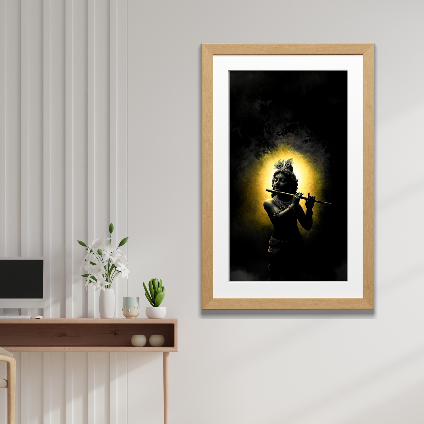 Celestial Notes – Krishna in Glow - Image 4