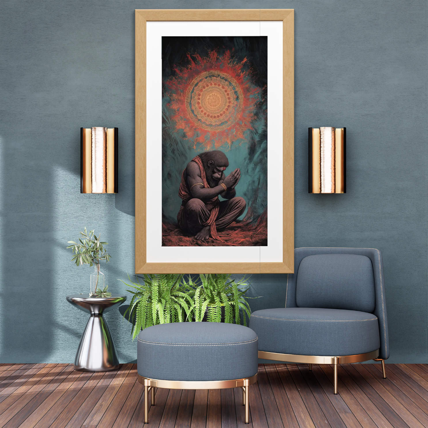 Hanuman’s Grace – Within the Mandala of Devotion - Image 3