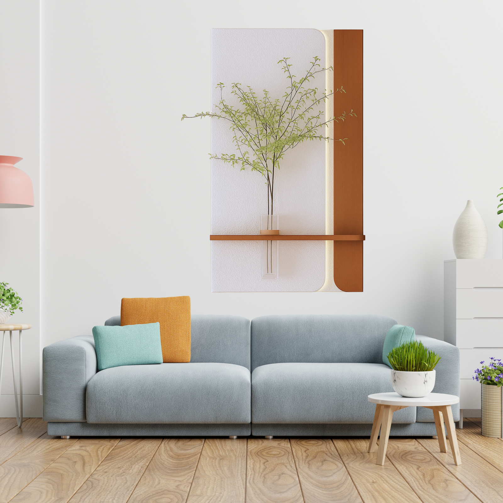 The Serene Glow - Botanical Wall Accent by Art O Hub - Image 3