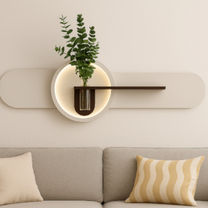 The Lunar Horizon - Glowing Planter Shelf by Art O Hub
